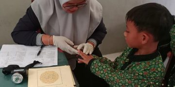 Kunjungan Puskesmas ke MI Izharul Ulum